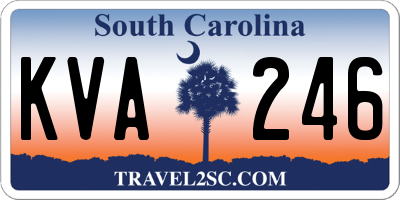 SC license plate KVA246