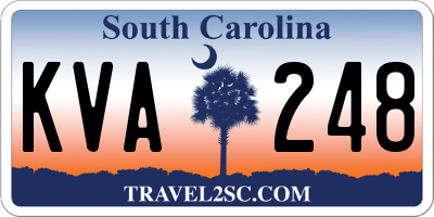 SC license plate KVA248