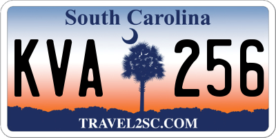 SC license plate KVA256