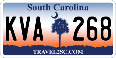 SC license plate KVA268