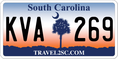 SC license plate KVA269