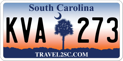 SC license plate KVA273