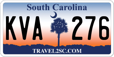 SC license plate KVA276