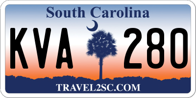 SC license plate KVA280