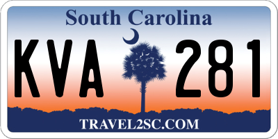 SC license plate KVA281
