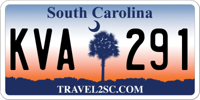 SC license plate KVA291