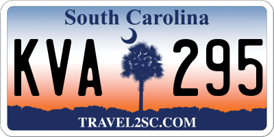 SC license plate KVA295