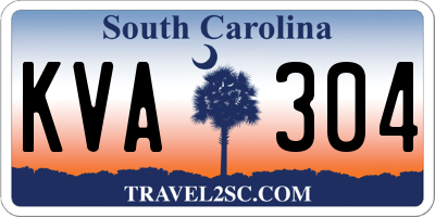 SC license plate KVA304