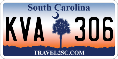 SC license plate KVA306