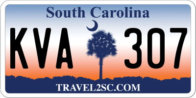 SC license plate KVA307
