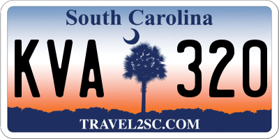 SC license plate KVA320
