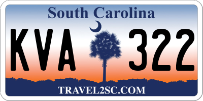 SC license plate KVA322