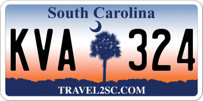 SC license plate KVA324
