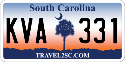 SC license plate KVA331