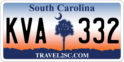 SC license plate KVA332