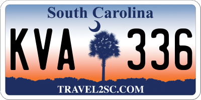 SC license plate KVA336