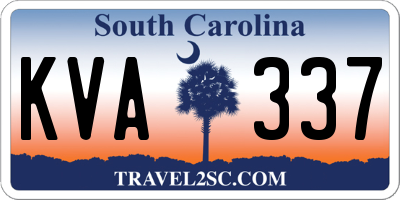 SC license plate KVA337
