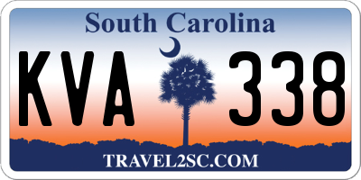 SC license plate KVA338