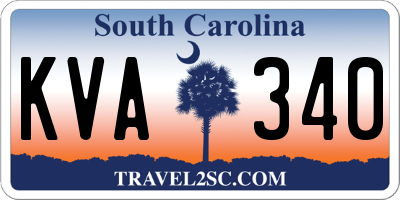 SC license plate KVA340