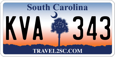 SC license plate KVA343