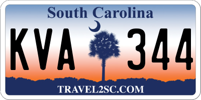 SC license plate KVA344