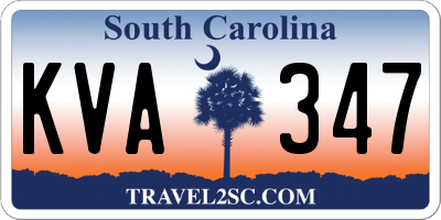 SC license plate KVA347
