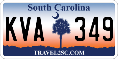 SC license plate KVA349