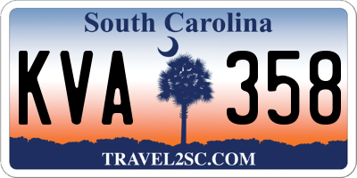 SC license plate KVA358