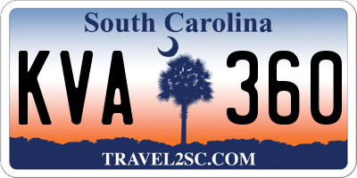 SC license plate KVA360