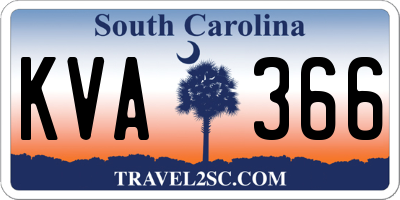 SC license plate KVA366