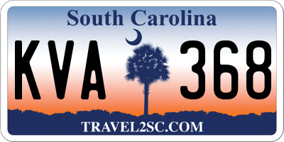 SC license plate KVA368