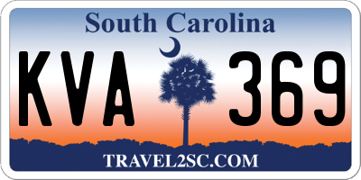 SC license plate KVA369