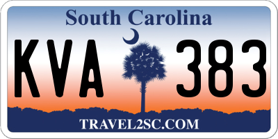 SC license plate KVA383