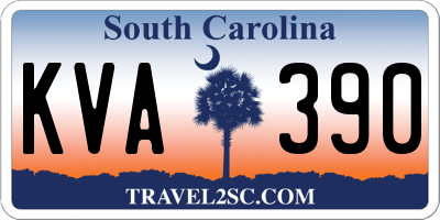 SC license plate KVA390