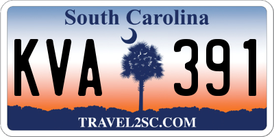 SC license plate KVA391