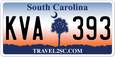 SC license plate KVA393