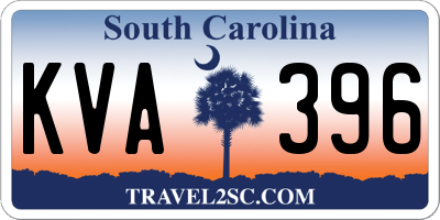 SC license plate KVA396