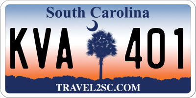 SC license plate KVA401