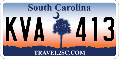 SC license plate KVA413