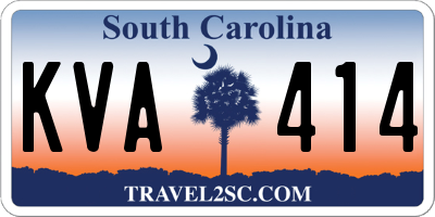 SC license plate KVA414