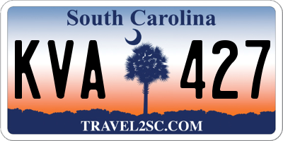 SC license plate KVA427