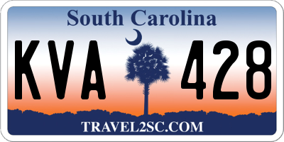 SC license plate KVA428