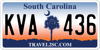 SC license plate KVA436