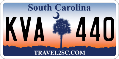 SC license plate KVA440