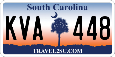 SC license plate KVA448