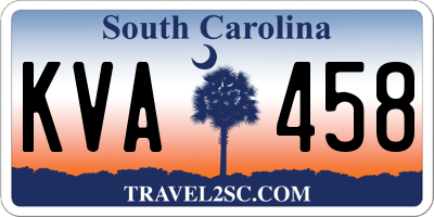 SC license plate KVA458