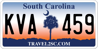 SC license plate KVA459