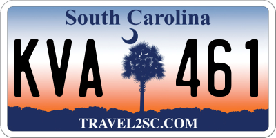 SC license plate KVA461