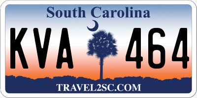 SC license plate KVA464