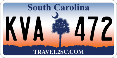 SC license plate KVA472